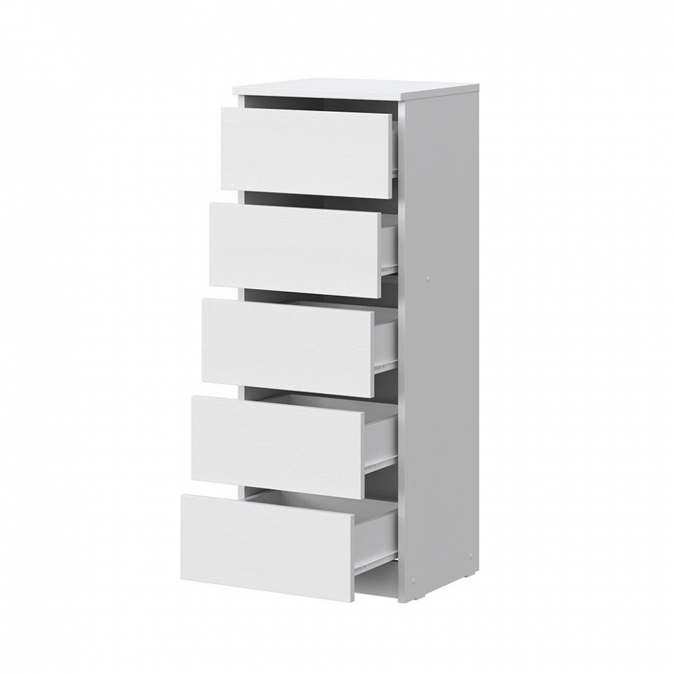 Комод КМ 3, Белый текстурный