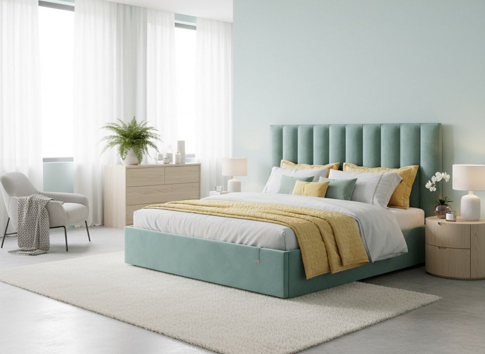 Кровать Ingrid 1800 модель 312 Ультра минт