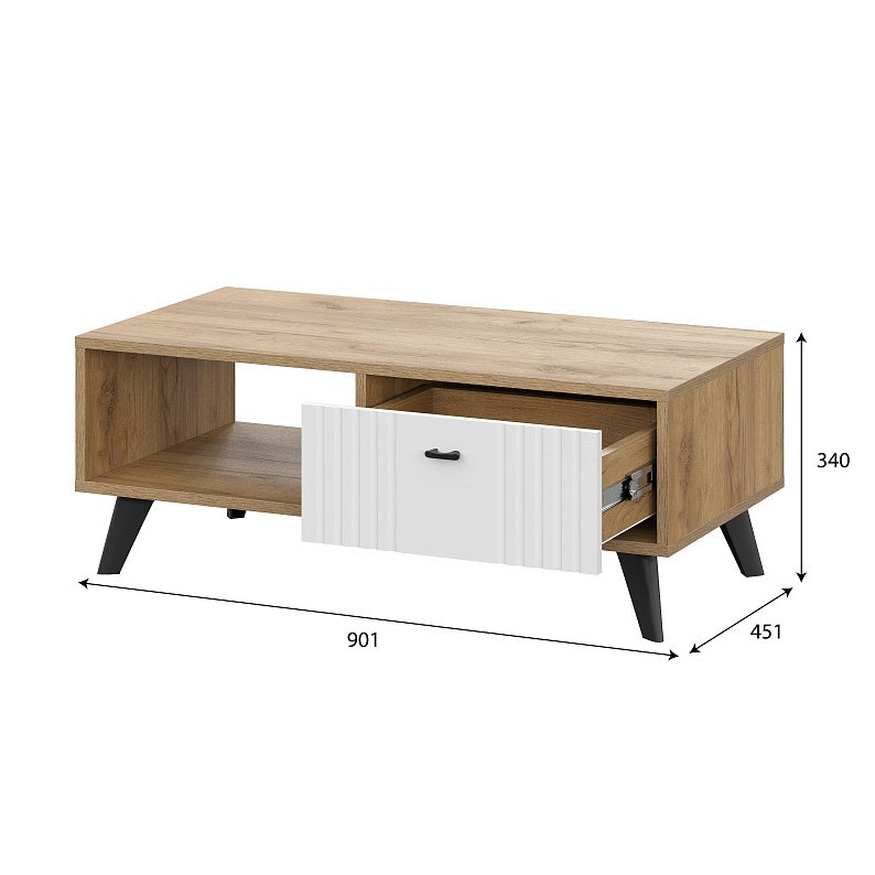 Стол журнальный Милан (SV-Мебель) Белый