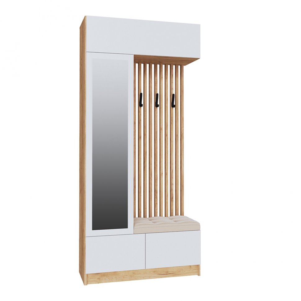 Шкаф с вешалкой Руэлла (ТЭКС) Белый