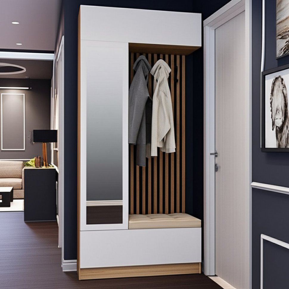 Шкаф с вешалкой Руэлла (ТЭКС) Белый