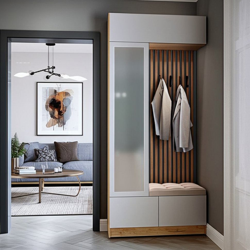 Шкаф с вешалкой Руэлла (ТЭКС) Белый