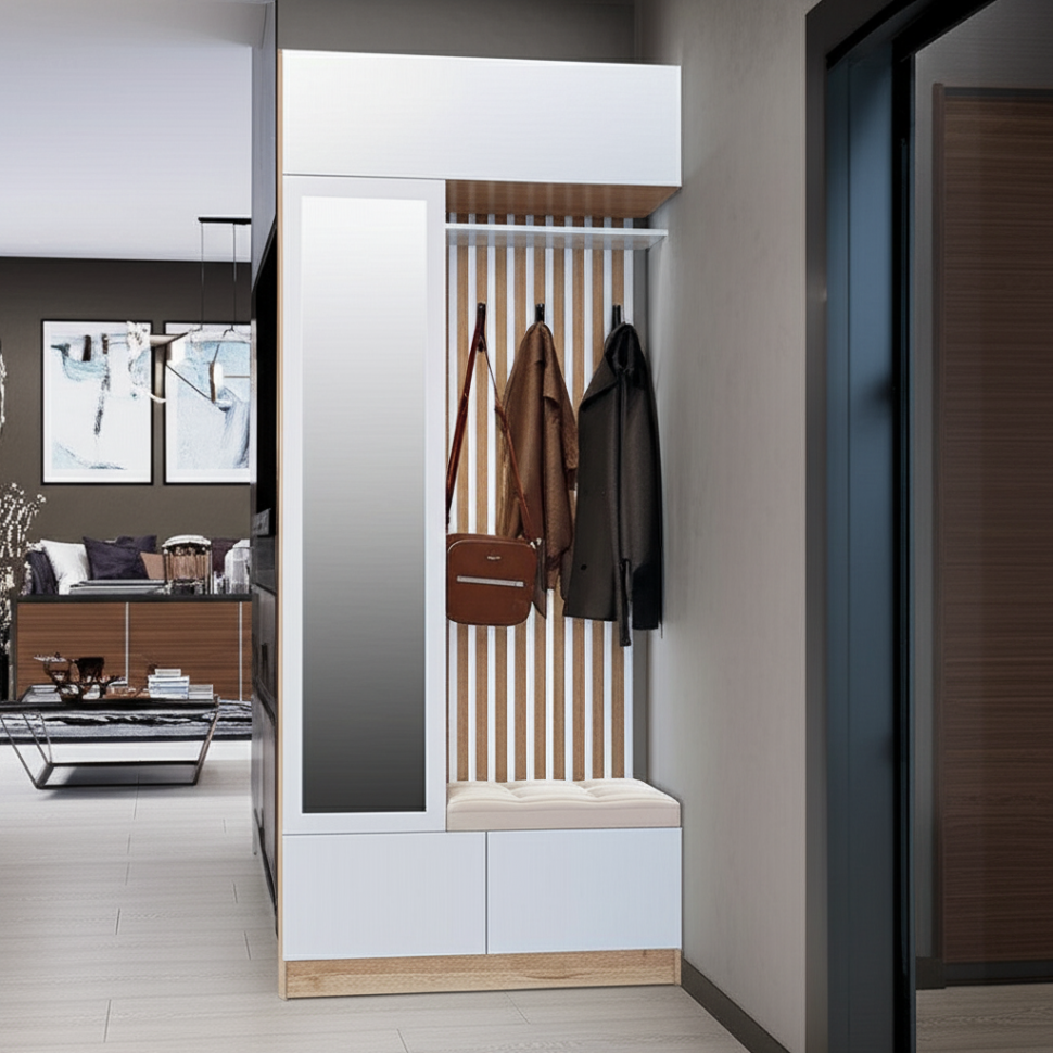 Шкаф с вешалкой Руэлла (ТЭКС) Белый