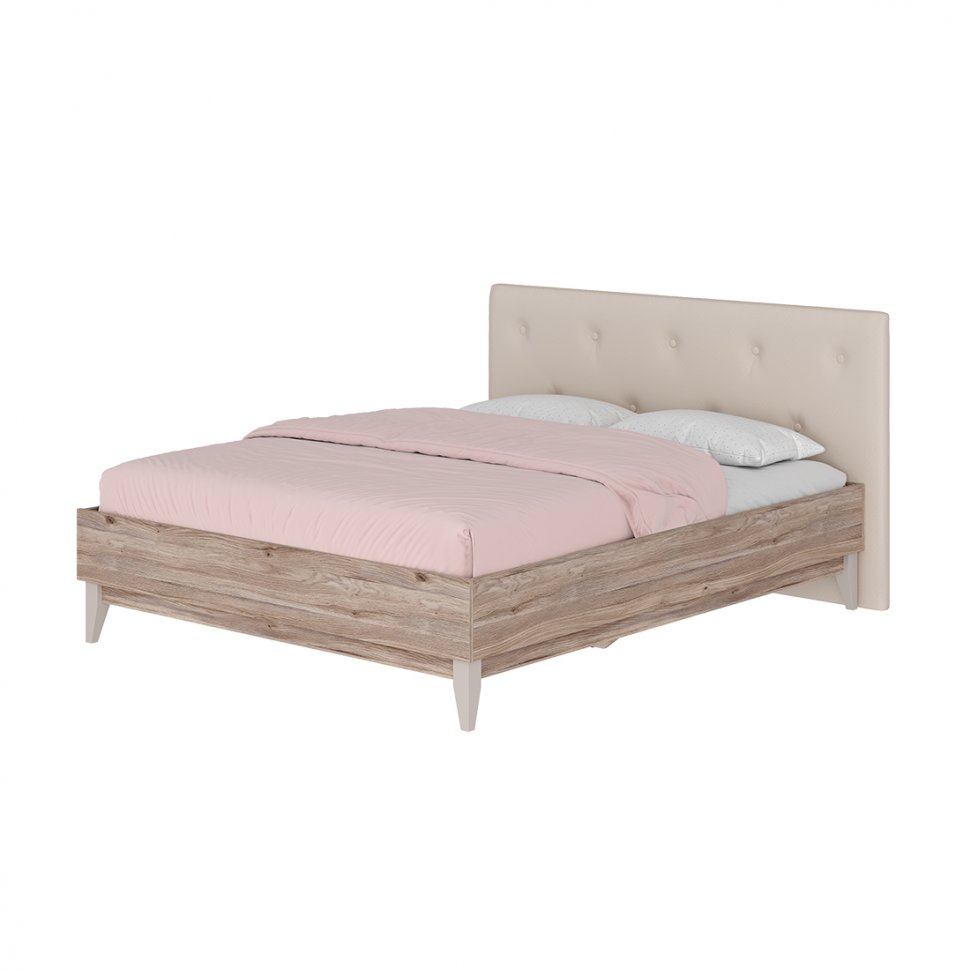 Мягкая спинка для кровати 160х200 Скандика КР-19 (Молочный)