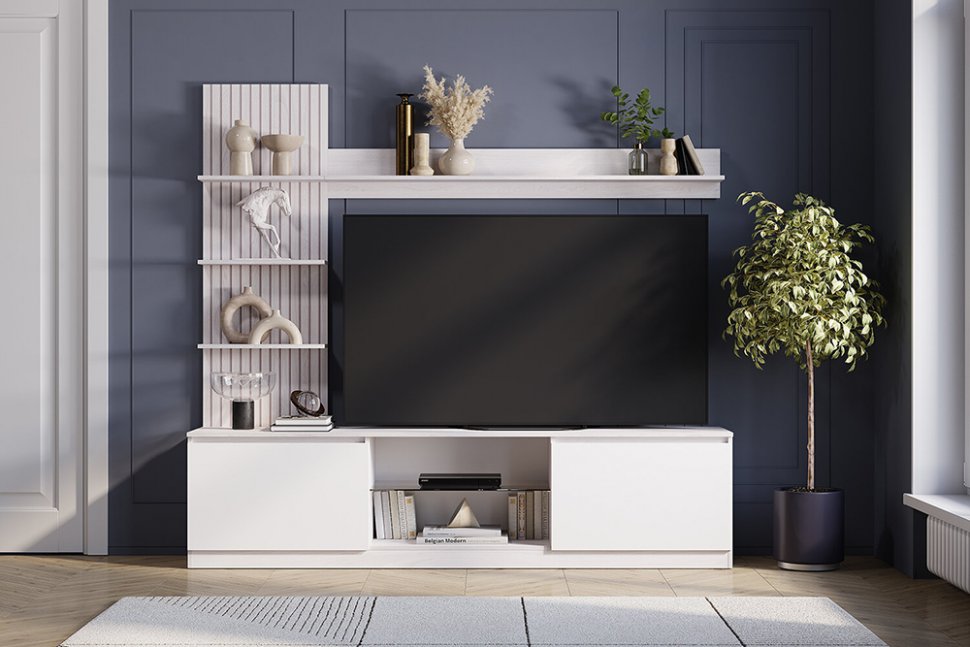 Мини-гостиная Убер ГС-05 (БТС) Белый Ясень