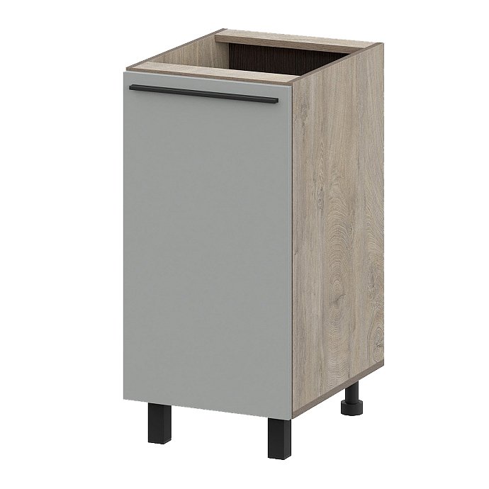 Шкаф кухонный напольный 40 см Этна 4С1 (Софт Грей)