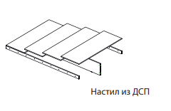Кровать 140х200 с настилом ЛКР-1 Ливорно (Дуб сонома)