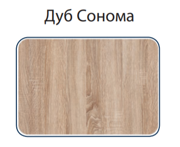 Кровать 140х200 с настилом ЛКР-1 Ливорно (Дуб сонома)