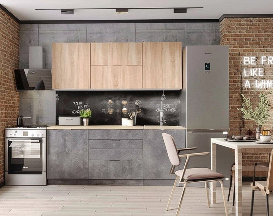 Кухня Асти 1,8 м, Дуб сонома