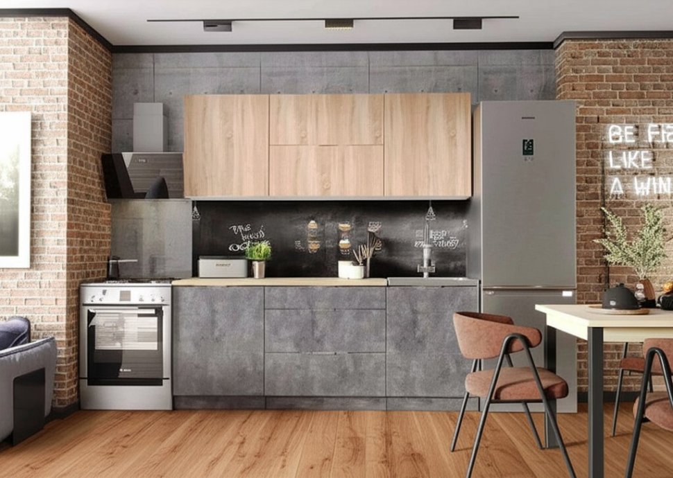 Кухня Асти 1,8 м, Дуб сонома