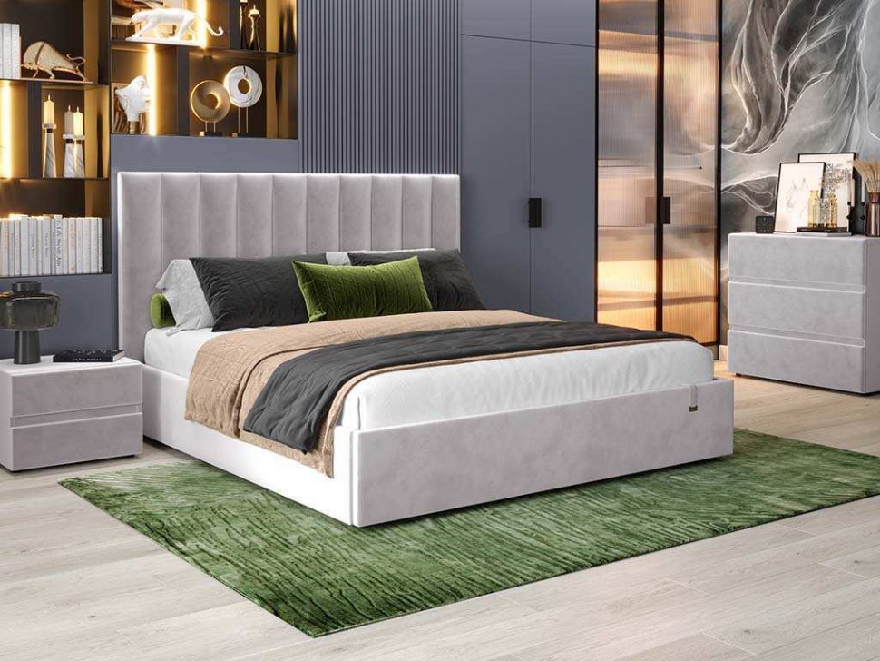 Кровать Ingrid 1800 модель 312 Ультра смог