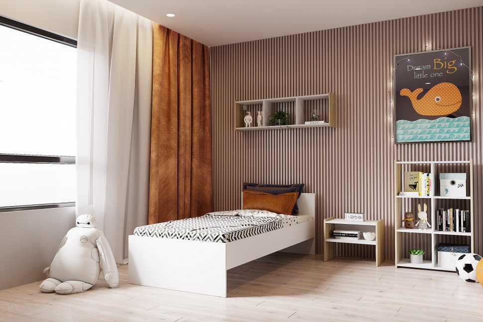 Детская Симпл комплектация 1 дуб белый