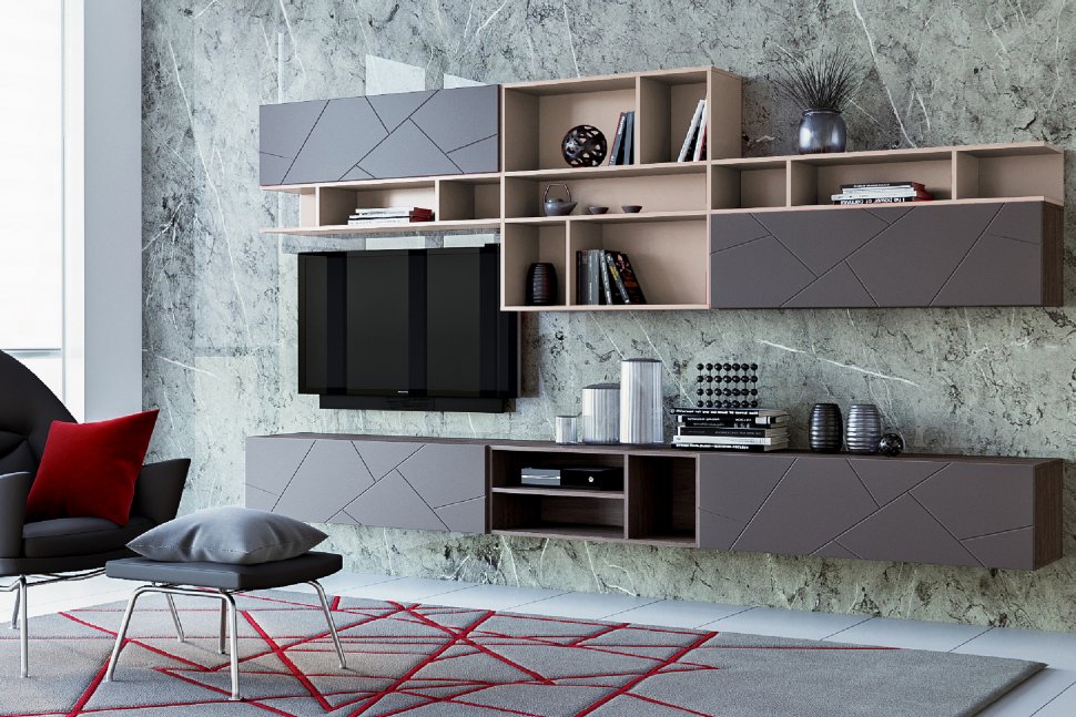 НМ 011.93 Полка навесная Summit / капучино