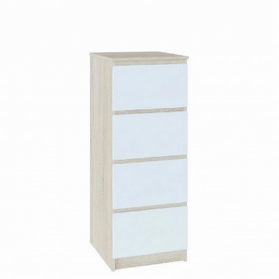 Комод Т-4Р Дуб Сонома/Белый