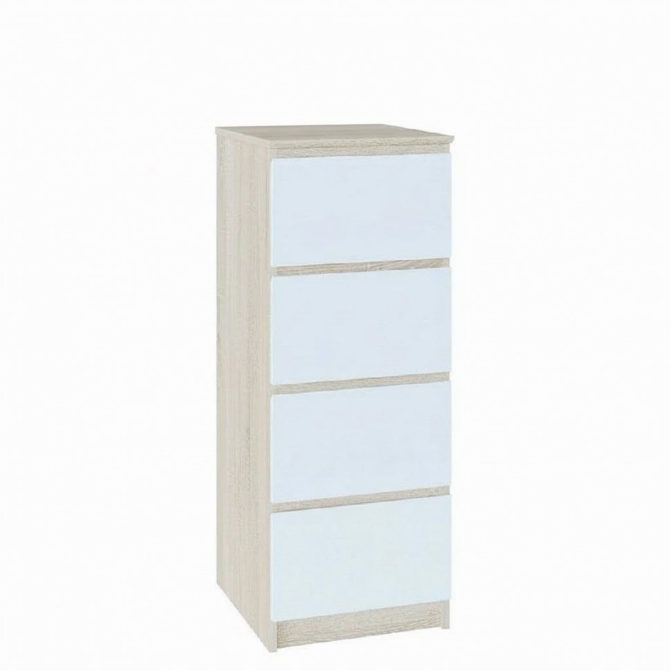 Комод Т-4Р Дуб Сонома/Белый