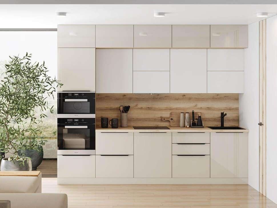 Кухня Арли 1 Белый / Кашемир