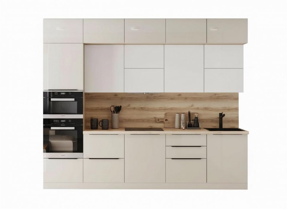 Кухня Арли 1 Белый / Кашемир