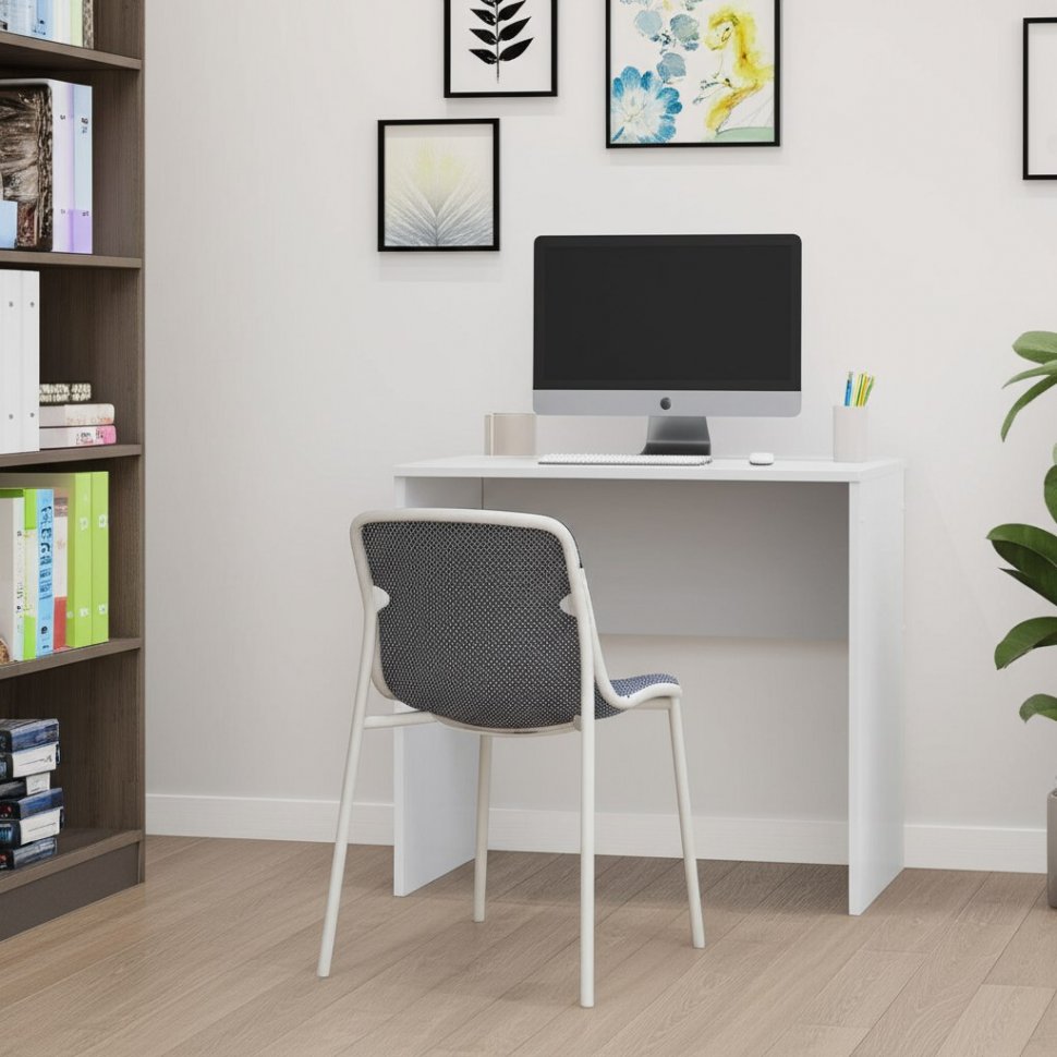 Стол письменный Токио (Арника) Белый текстурный