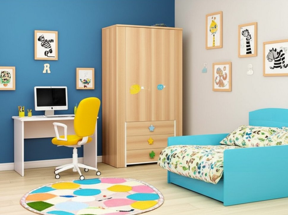 Стол письменный Токио (Арника) Белый текстурный