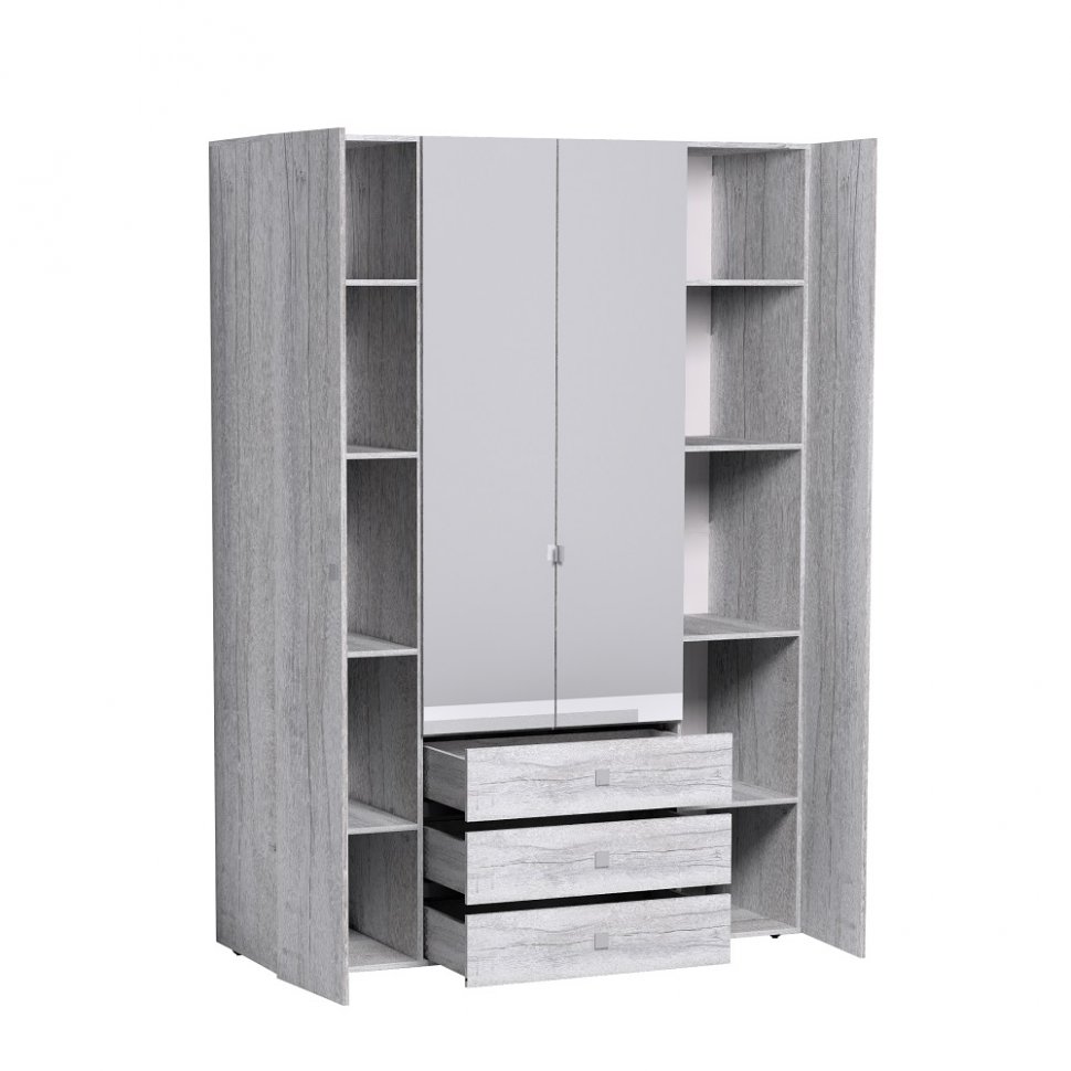 Шкаф для одежды и белья Neo 555 (Глазов) Дуб Шавиниган