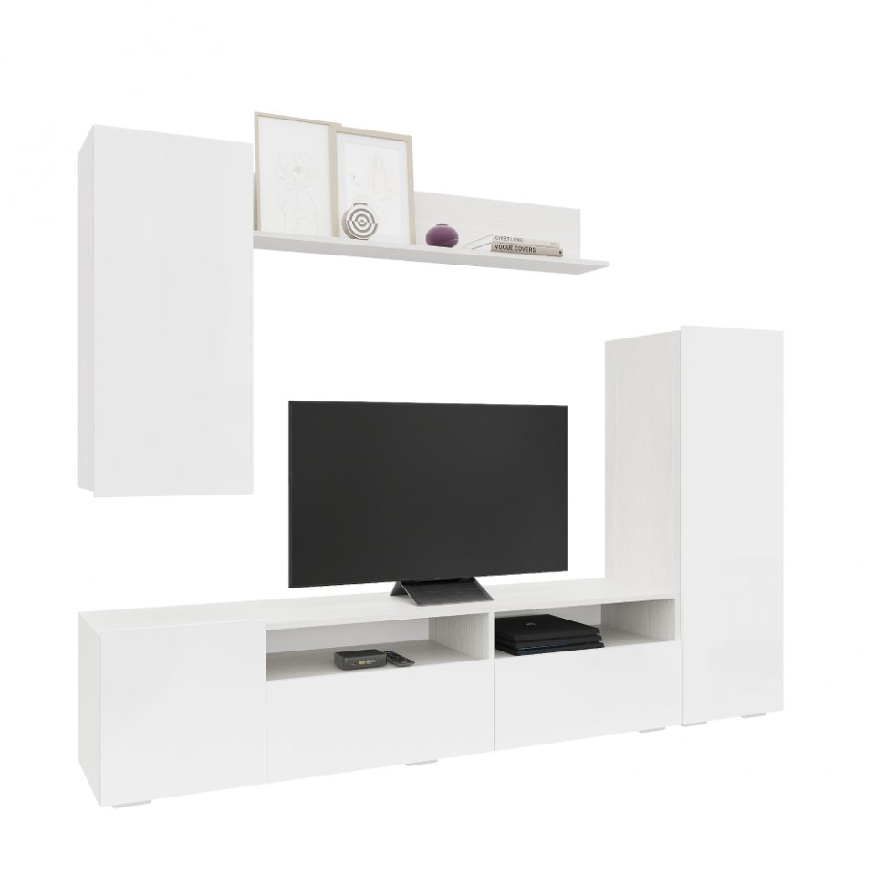 Гостиная Аннели (Интерьер Центр) Белый глянец