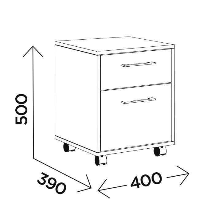 Тумба с ящиками Бенедикт М10