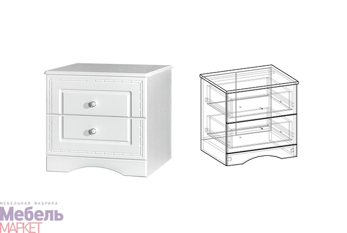 Тумбы прикроватные (2 шт) Шарлота МебельМаркет