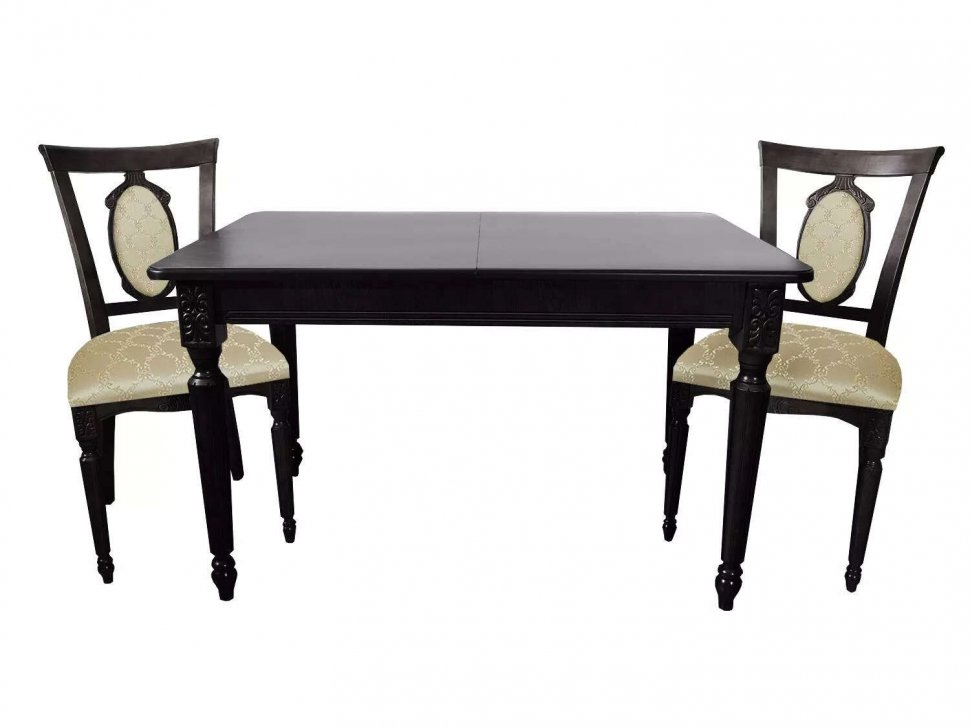 Обеденная группа СО-7/С-11 черный/бежевый