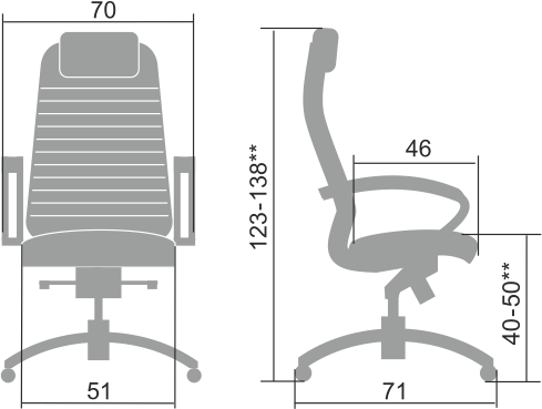 Кресло компьютерное SAMURAI KL-1.04