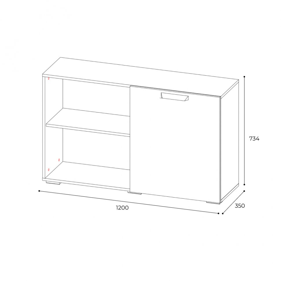 Тумба Квартет-13 (ТЭКС) Белый