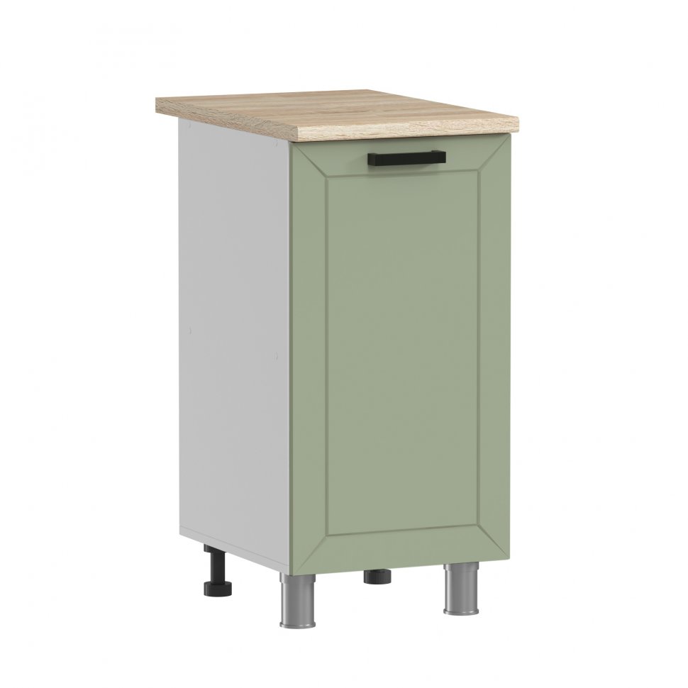 Кухня Аленушка 1,6м Лилия Фиcташка/Фисташка,скоба черный,сонома