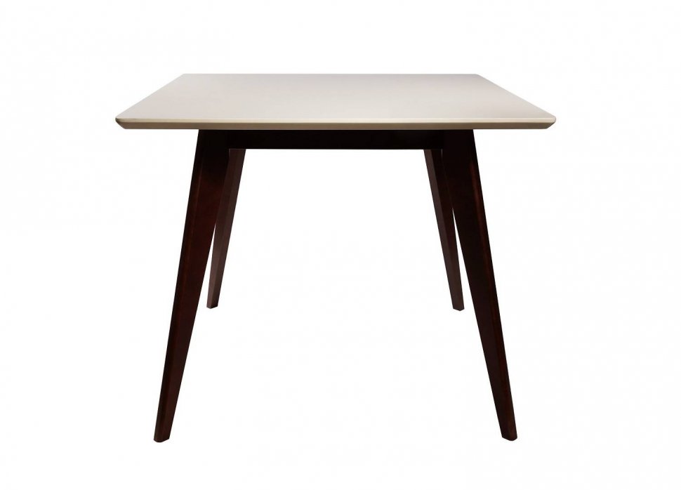 Стол обеденный Олсон Мини 100, орех/слоновая кость