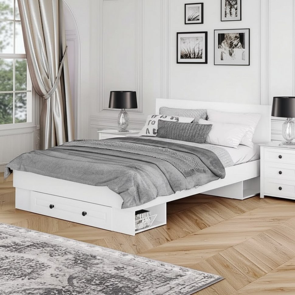 Кровать 140x200 Софт КР-11 (БТС) с ящиком