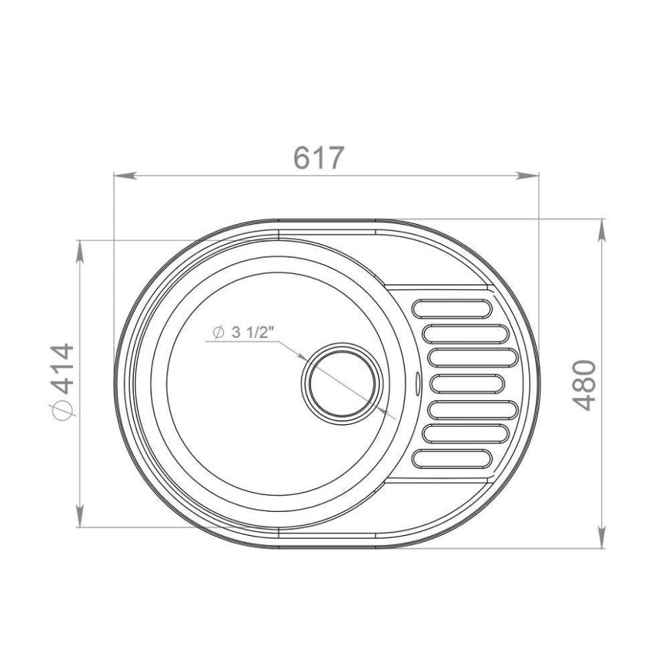 Мойка QUARZ 58, серый