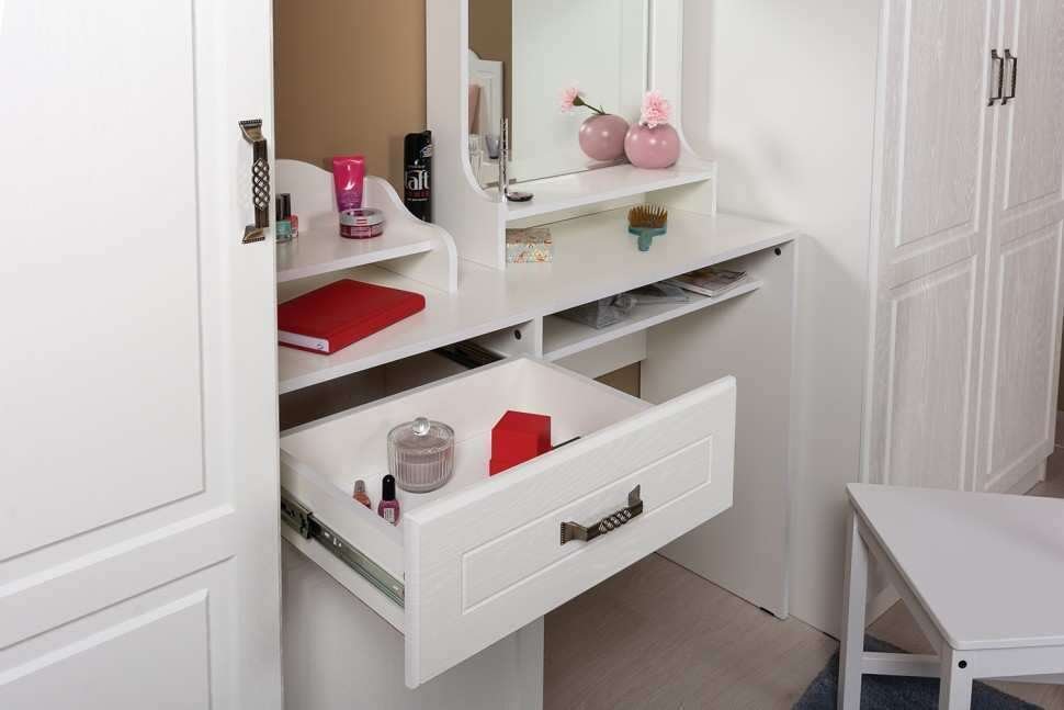 Спальня Ливерпуль вар.10 Белый/Ясень ваниль