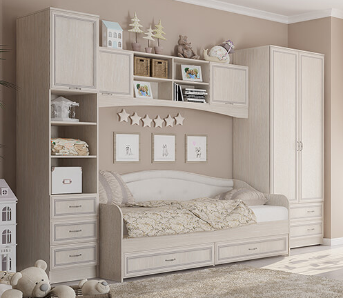 Шкаф для книг с ящиками (глубокий) Верона MLK