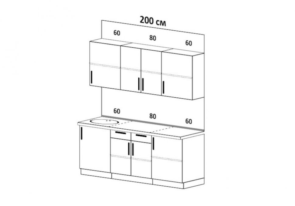Кухня Оливия 2.0 (МИФ) Шарли бриз / Шарли мокко