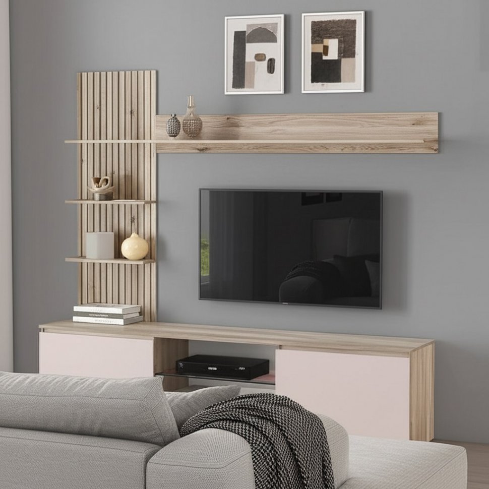 Гостиная Рио (БТС) Дуб смоки / Кашемир