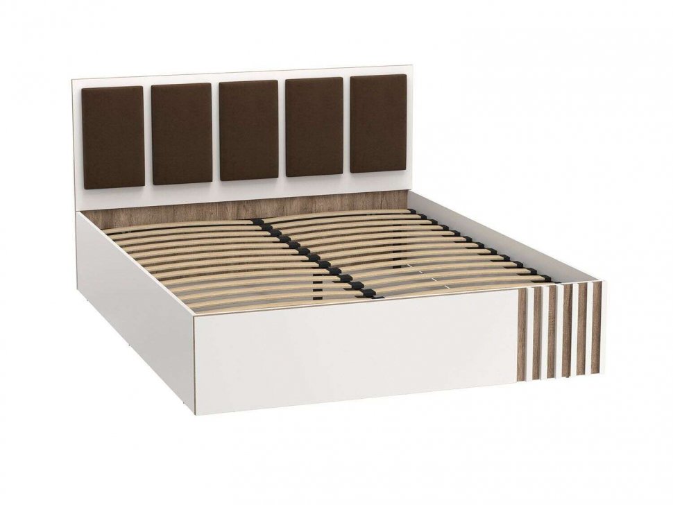 Спальня Либерти опора h=20мм Белый / Дуб Каньон