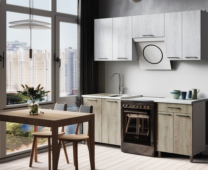 Кухня Палермо 2 м с окапом