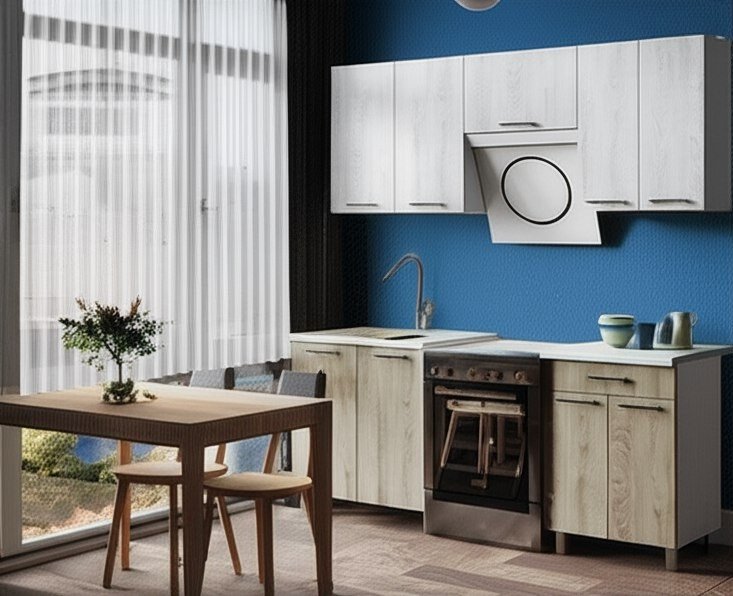 Кухня Палермо 2 м с окапом