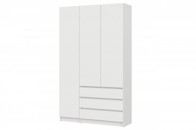 Шкаф трехстворчатый Бали, Белый