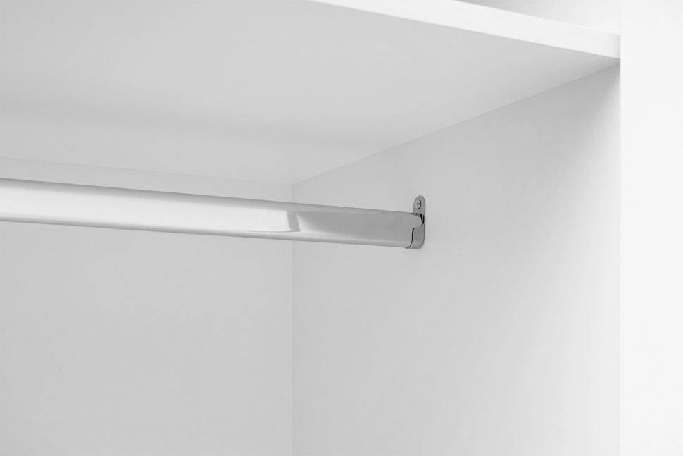 Шкаф с антресолью (полка + штанга) ШК 5 (800), Белый