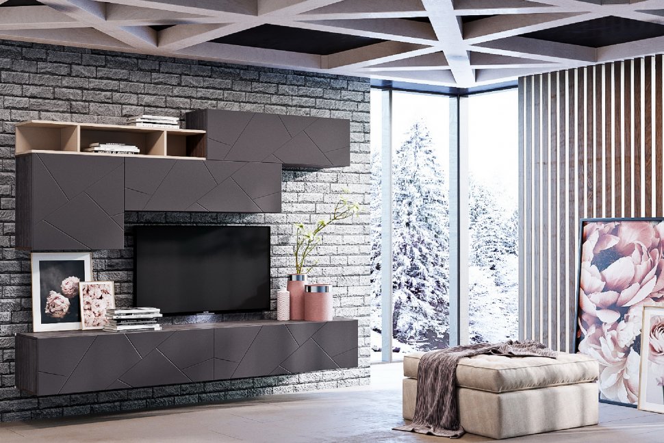 НМ 011.92 Полка навесная Summit / капучино