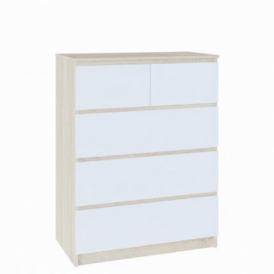 Комод Т-5Р Дуб Сонома/Белый