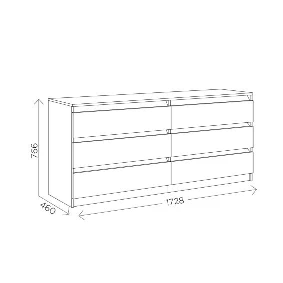 Комод большой Агата М17 (Комфорт-S)