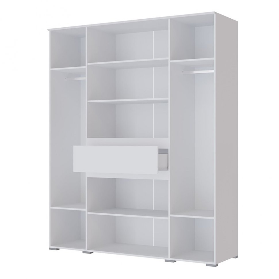 Шкаф 4-х створчатый Плейона (ТЭКС) Белый