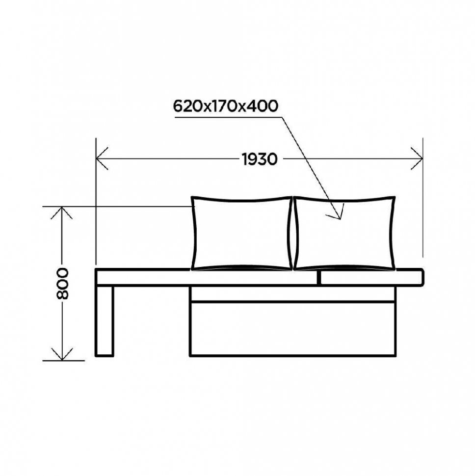 Диван прямой Мирка, серый/цветной