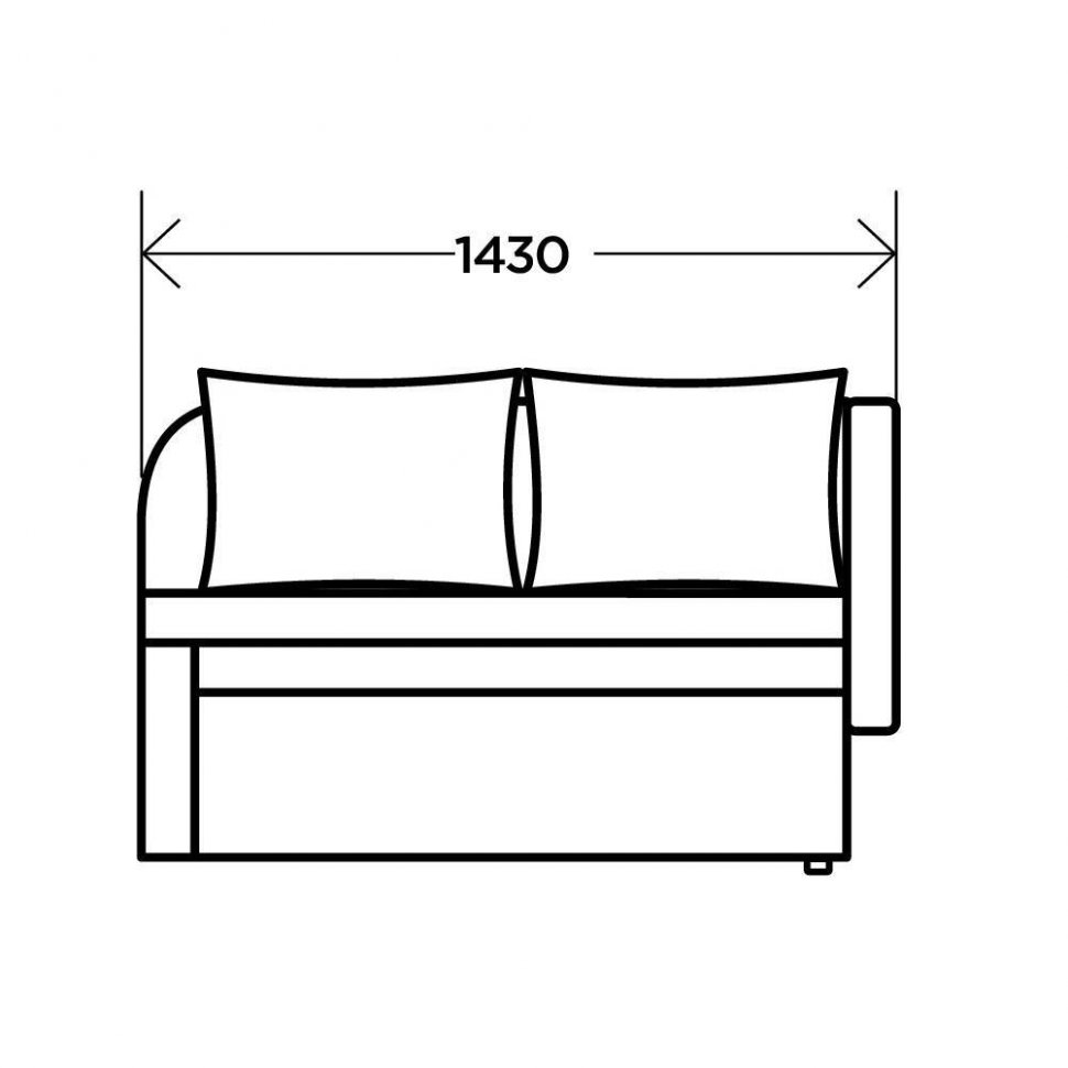 Диван прямой Мирка, серый/цветной