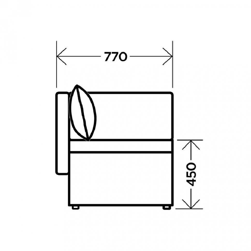 Диван прямой Мирка, серый/цветной